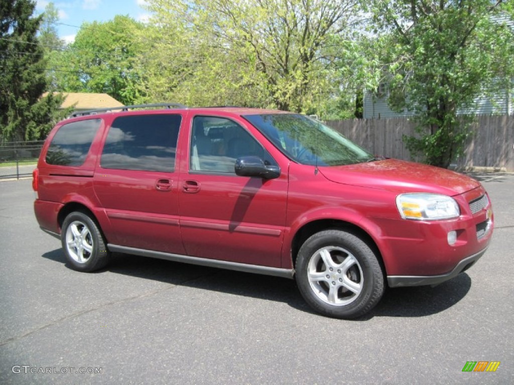2005 Uplander LS - Sport Red Metallic / Medium Gray photo #10
