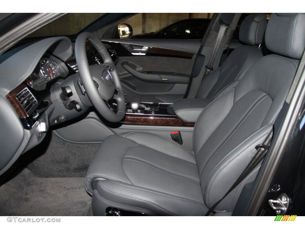 Black Interior 2012 Audi A8 L 4.2 quattro Photo #56649570