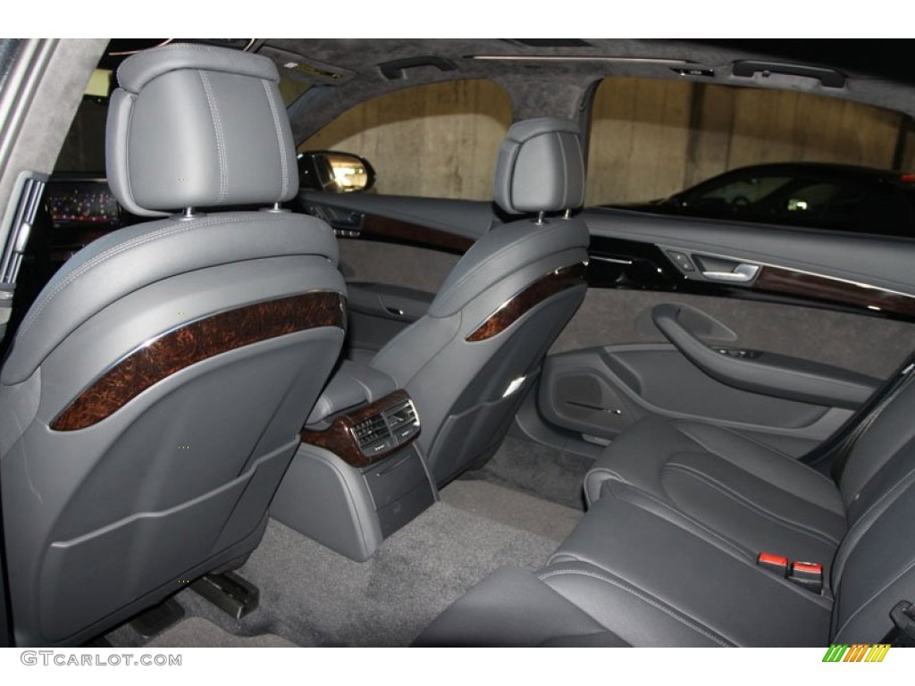 Black Interior 2012 Audi A8 L 4.2 quattro Photo #56649629