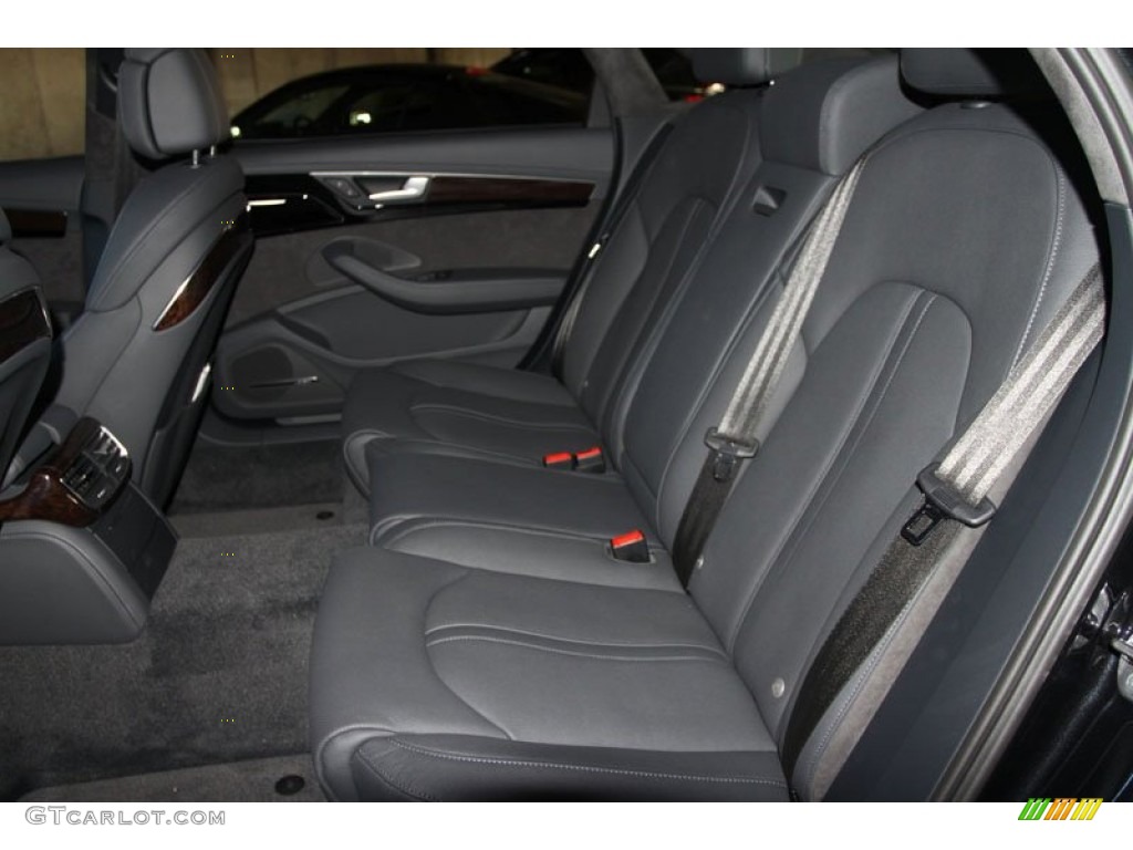 Black Interior 2012 Audi A8 L 4.2 quattro Photo #56649636