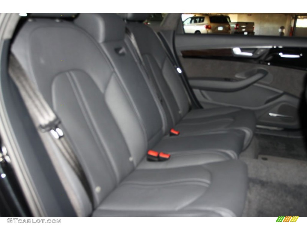 Black Interior 2012 Audi A8 L 4.2 quattro Photo #56649681