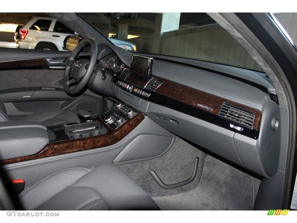 2012 Audi A8 L 4.2 quattro Black Dashboard Photo #56649690