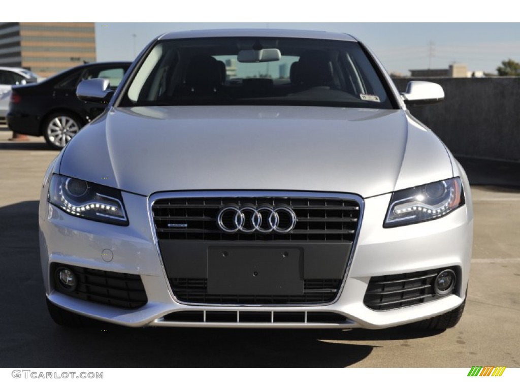 2012 A4 2.0T quattro Sedan - Ice Silver Metallic / Black photo #2