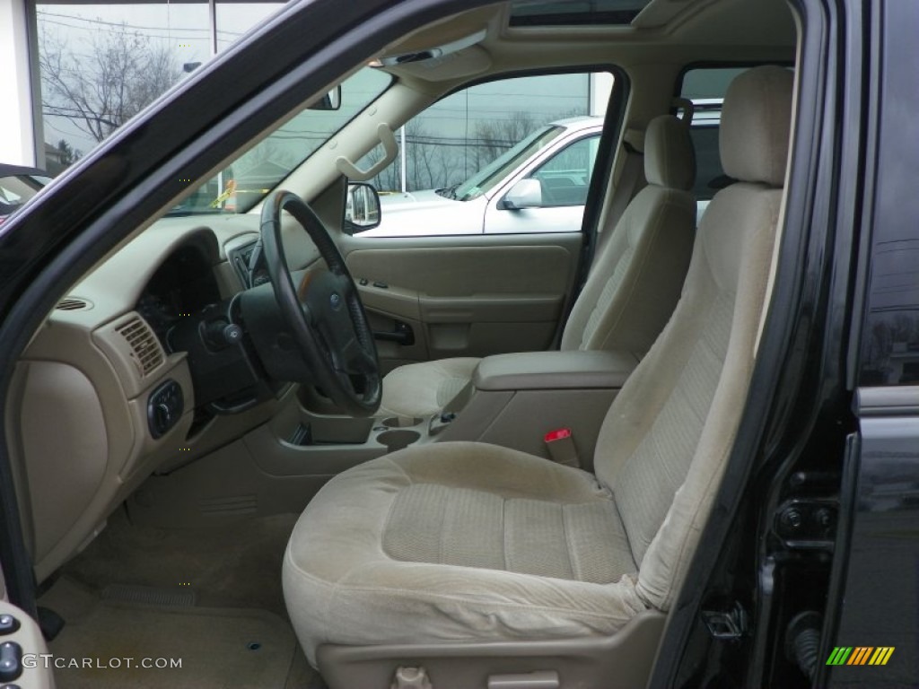 2005 Explorer XLT 4x4 - Black / Medium Parchment photo #5