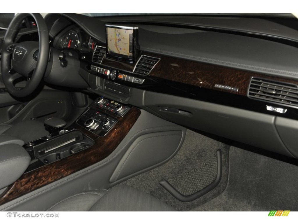 2012 Audi A8 L 4.2 quattro Black Dashboard Photo #56651211