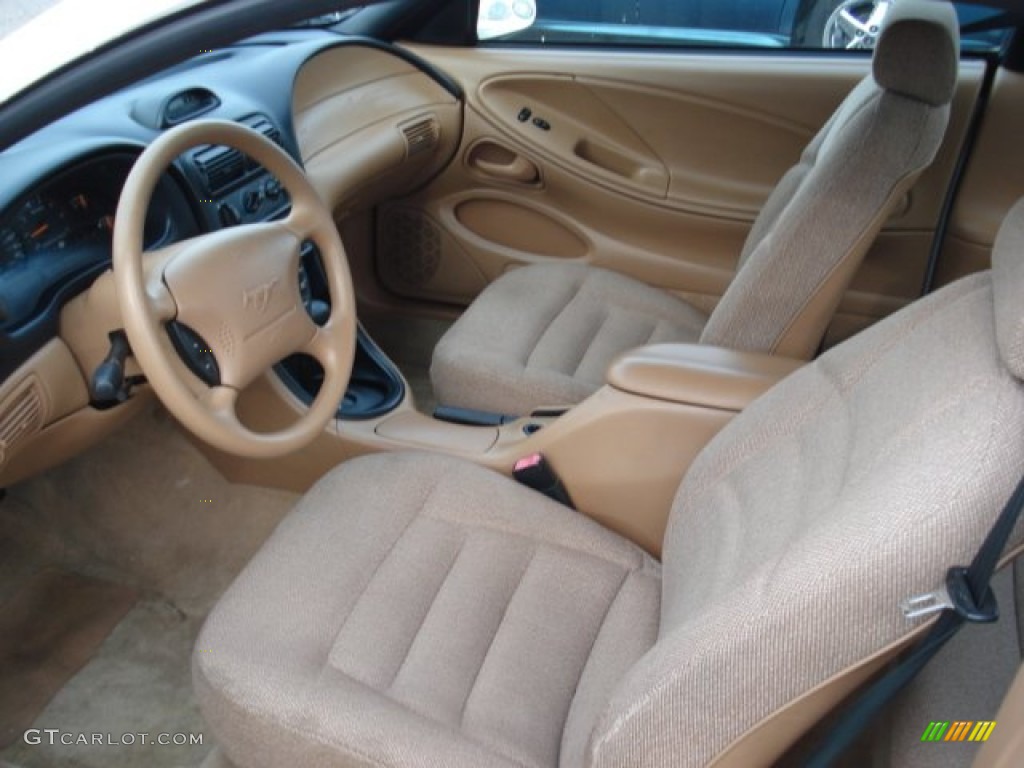 Saddle Interior 1997 Ford Mustang V6 Coupe Photo #56651403