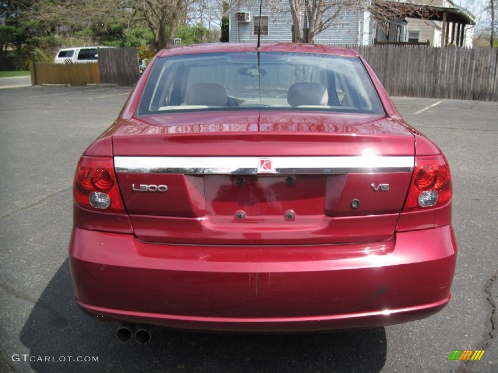 2005 L Series L300 Sedan - Berry Red / Tan photo #6
