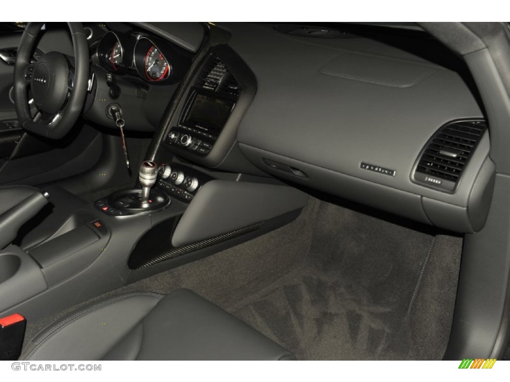 2012 Audi R8 5.2 FSI quattro Black Dashboard Photo #56652465