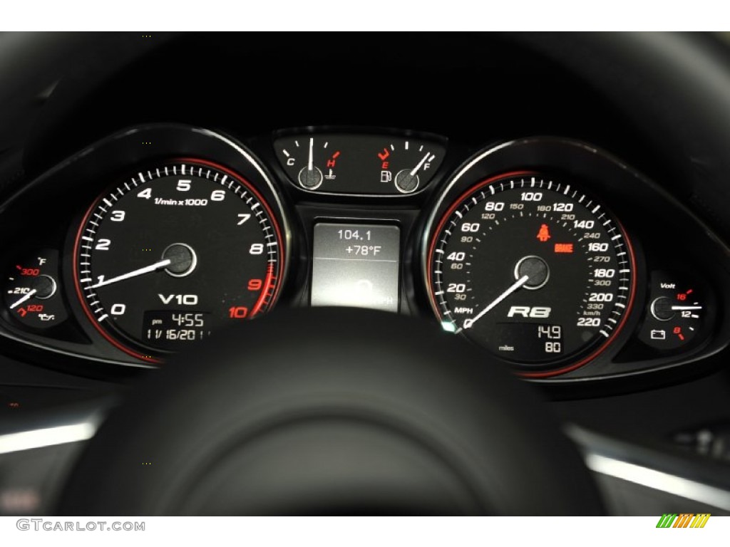 2012 Audi R8 5.2 FSI quattro Gauges Photo #56652774