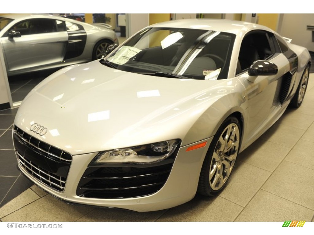 Ice Silver Metallic 2012 Audi R8 5.2 FSI quattro Exterior Photo #56652894
