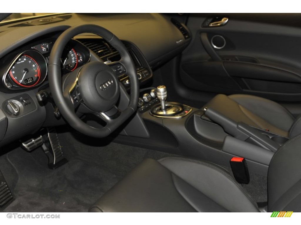 Black Interior 2012 Audi R8 5.2 FSI quattro Photo #56652972
