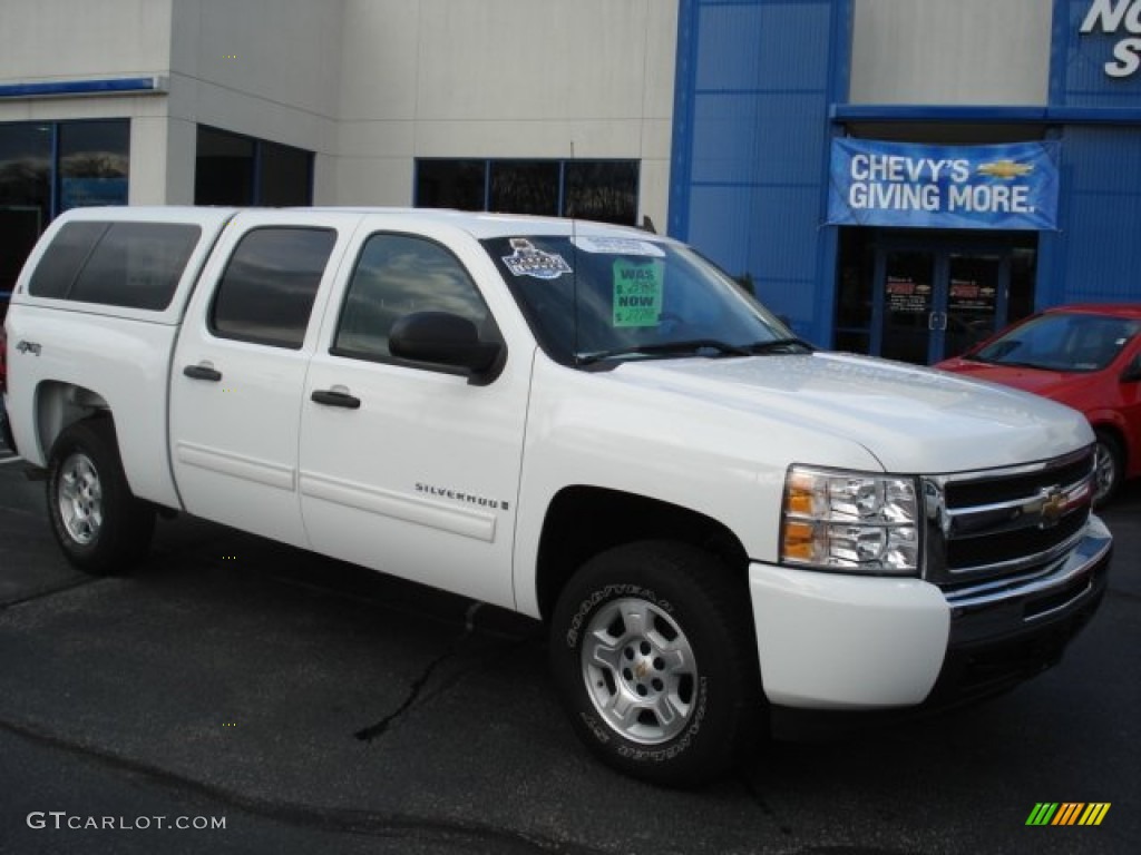 2009 Silverado 1500 LT Crew Cab 4x4 - Summit White / Ebony photo #2