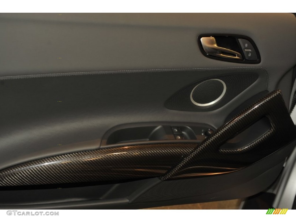 2012 Audi R8 Spyder 5.2 FSI quattro Black Door Panel Photo #56653278