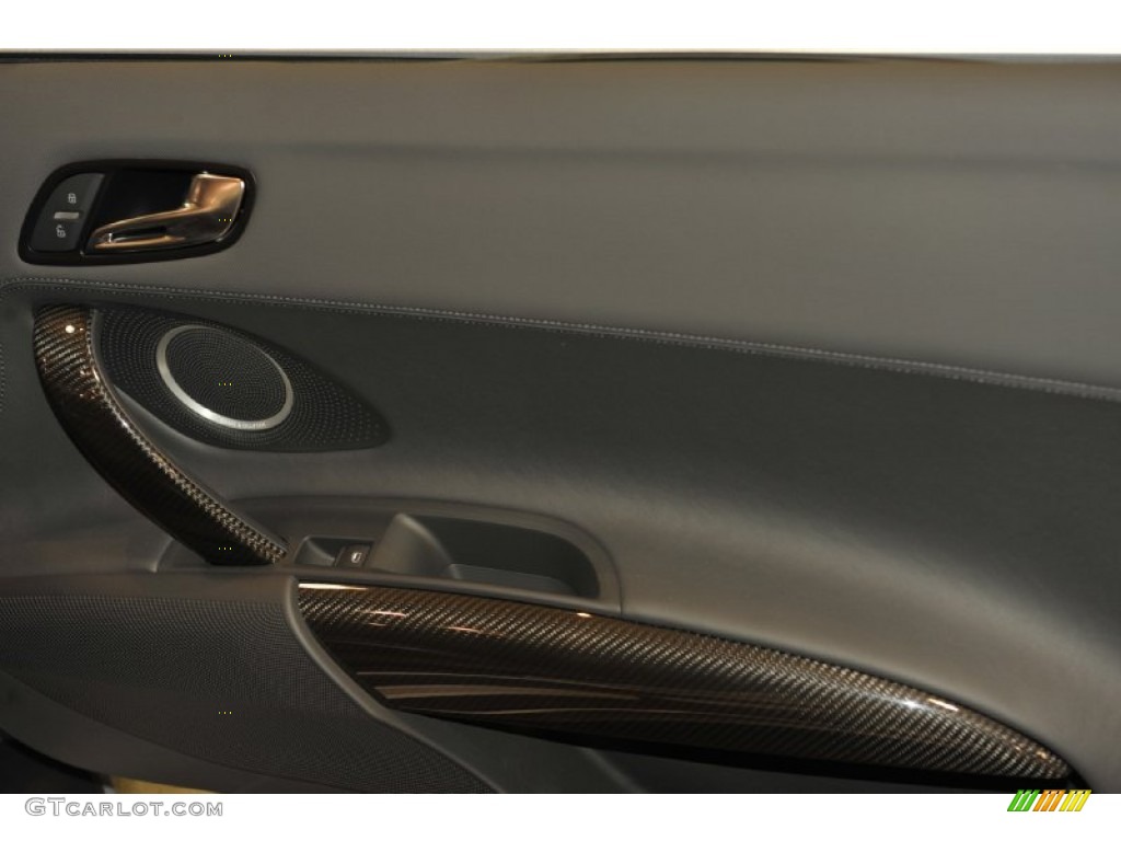 2012 Audi R8 Spyder 5.2 FSI quattro Black Door Panel Photo #56653509