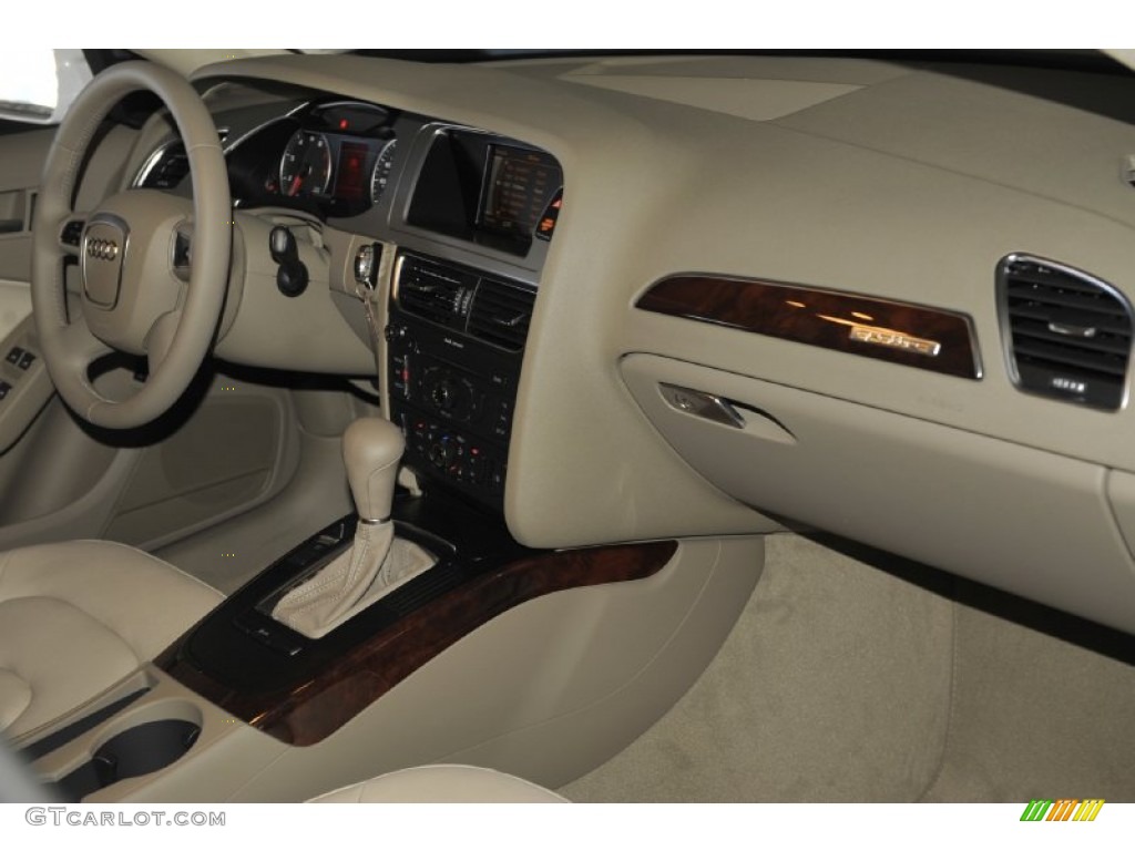 2012 Audi A4 2.0T quattro Sedan Cardamom Beige Dashboard Photo #56654293