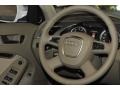 Cardamom Beige 2012 Audi A4 2.0T Sedan Steering Wheel