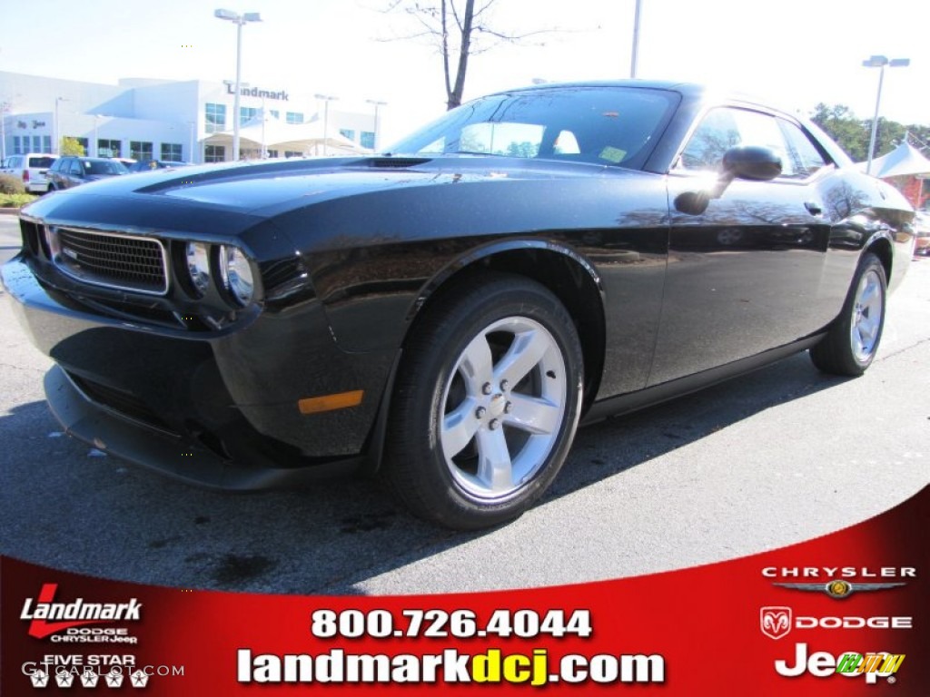 2012 Challenger SXT - Pitch Black / Dark Slate Gray photo #1