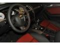 Black/Magma Red Interior Photo for 2012 Audi S4 #56656200