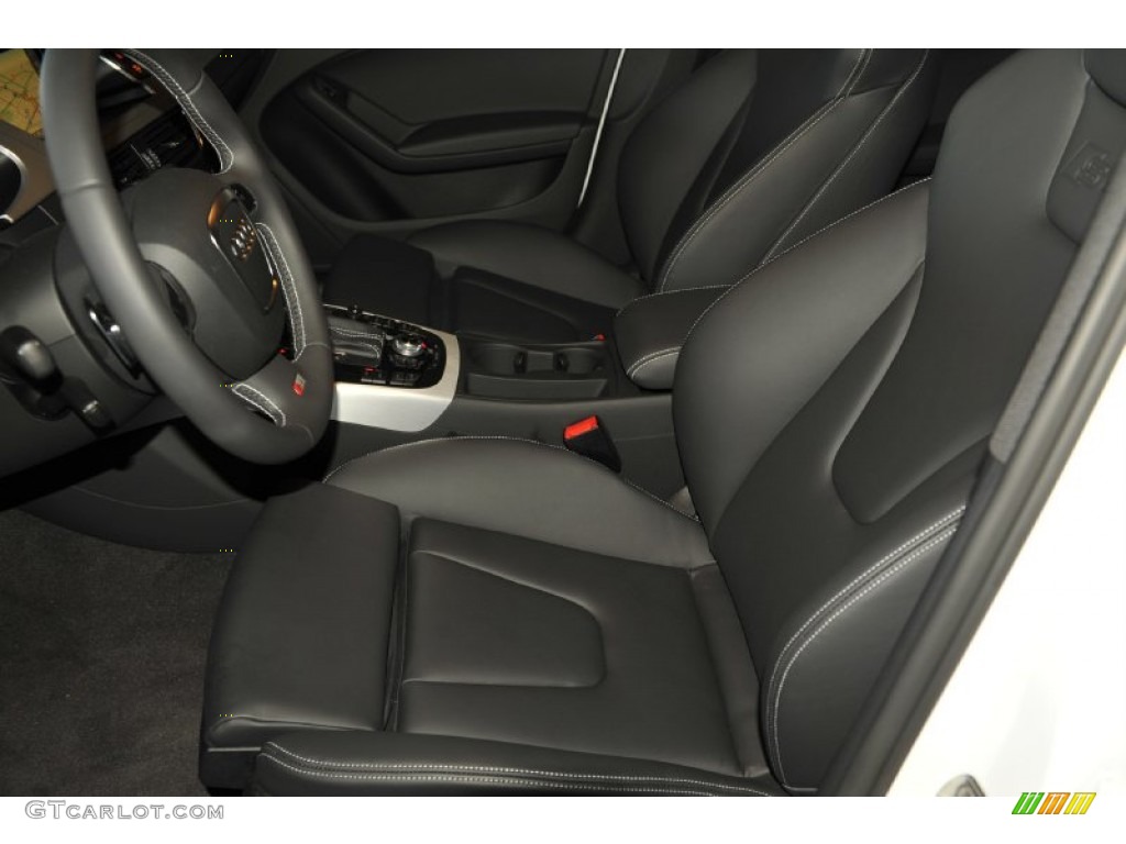 Black/Black Interior 2012 Audi S4 3.0T quattro Sedan Photo #56656518