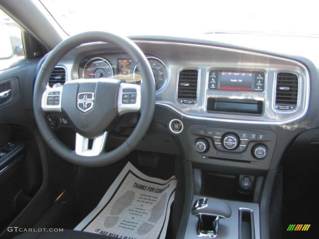 2012 Dodge Charger SXT Black Dashboard Photo #56656647