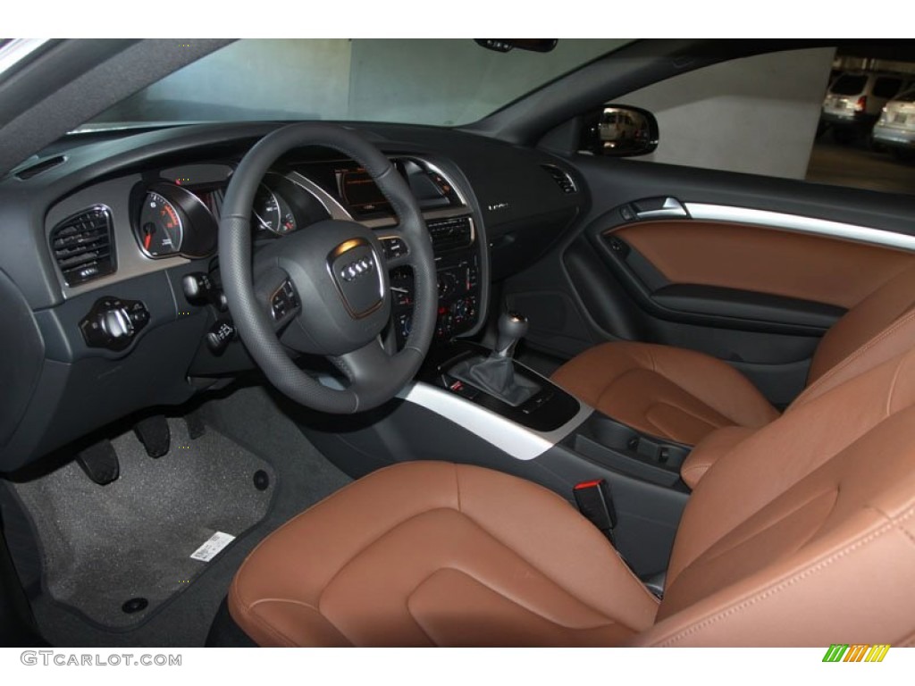 Cinnamon Brown Interior 2012 Audi A5 2.0T quattro Coupe Photo #56656812