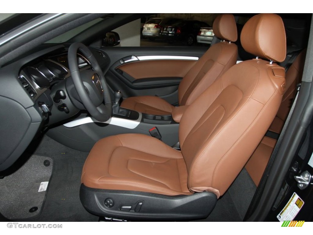 Cinnamon Brown Interior 2012 Audi A5 2.0T quattro Coupe Photo #56656818