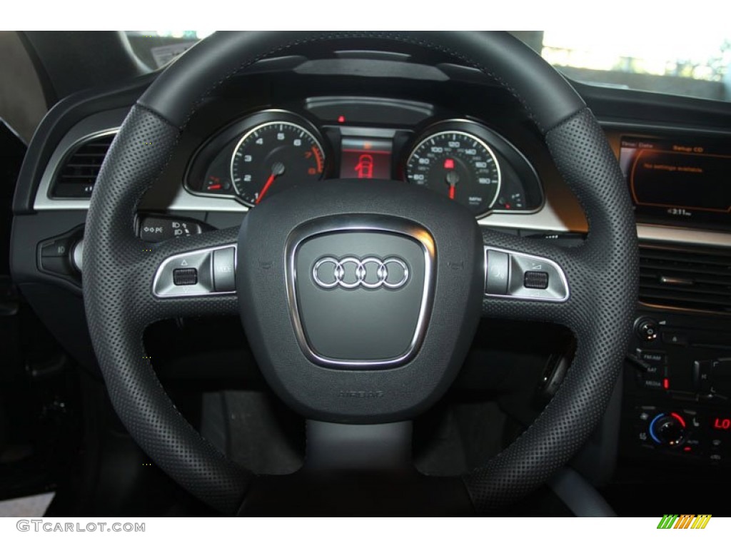 2012 Audi A5 2.0T quattro Coupe Cinnamon Brown Steering Wheel Photo #56656866