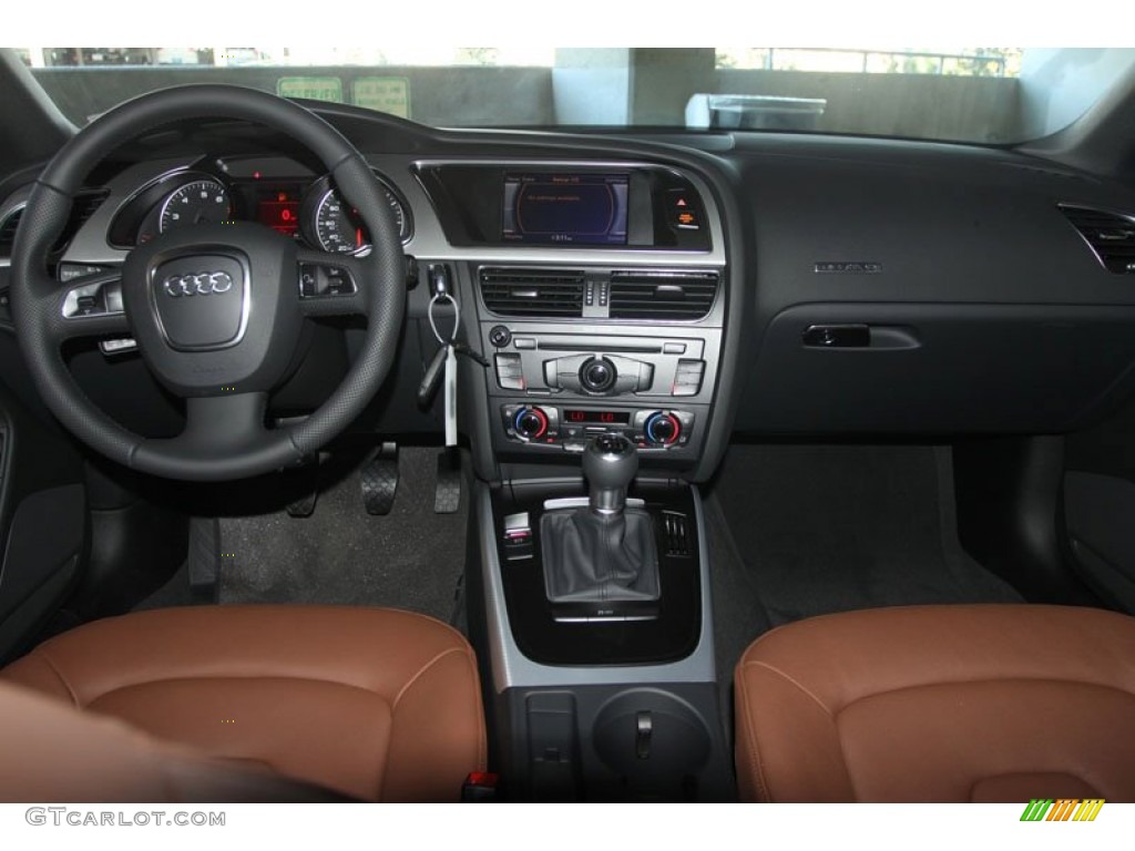 2012 Audi A5 2.0T quattro Coupe Cinnamon Brown Dashboard Photo #56656890