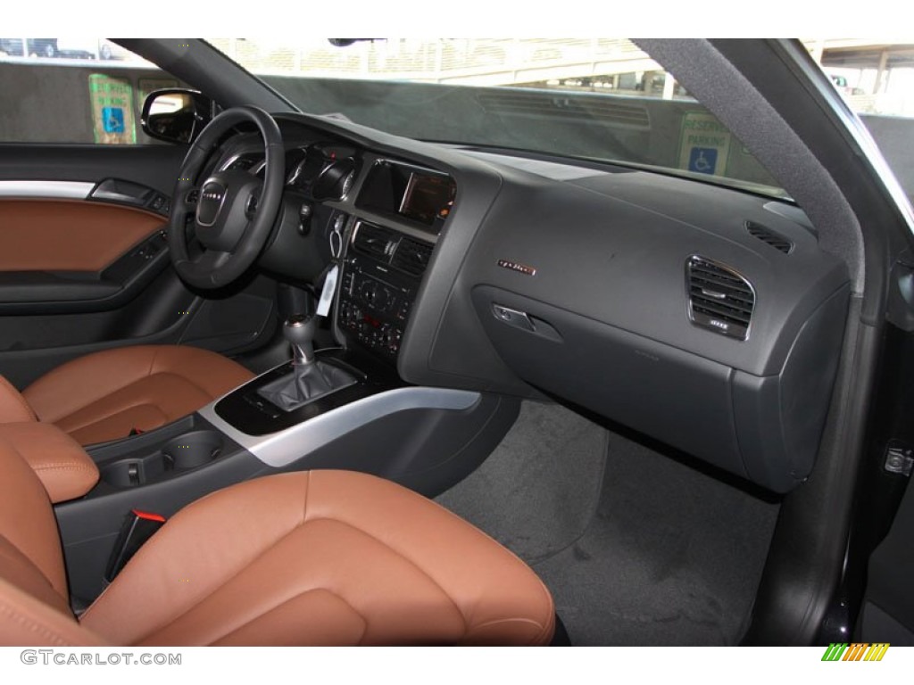 2012 Audi A5 2.0T quattro Coupe Cinnamon Brown Dashboard Photo #56656907