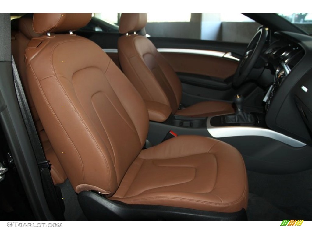 Cinnamon Brown Interior 2012 Audi A5 2.0T quattro Coupe Photo #56656912