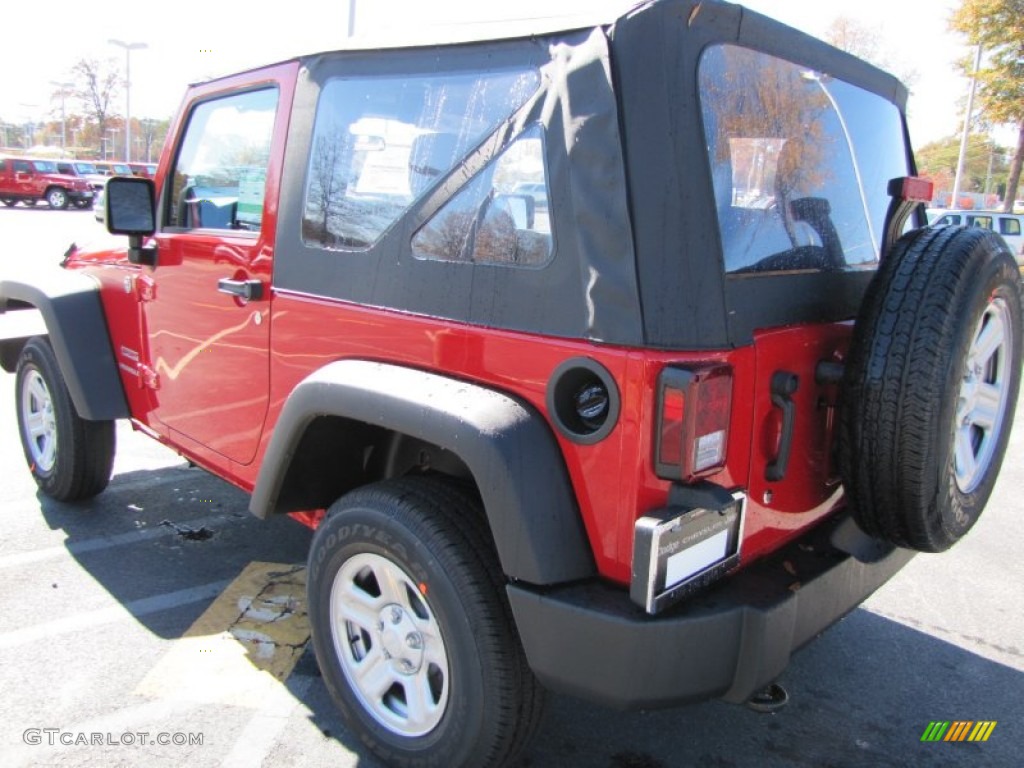 2012 Wrangler Sport 4x4 - Flame Red / Black photo #2