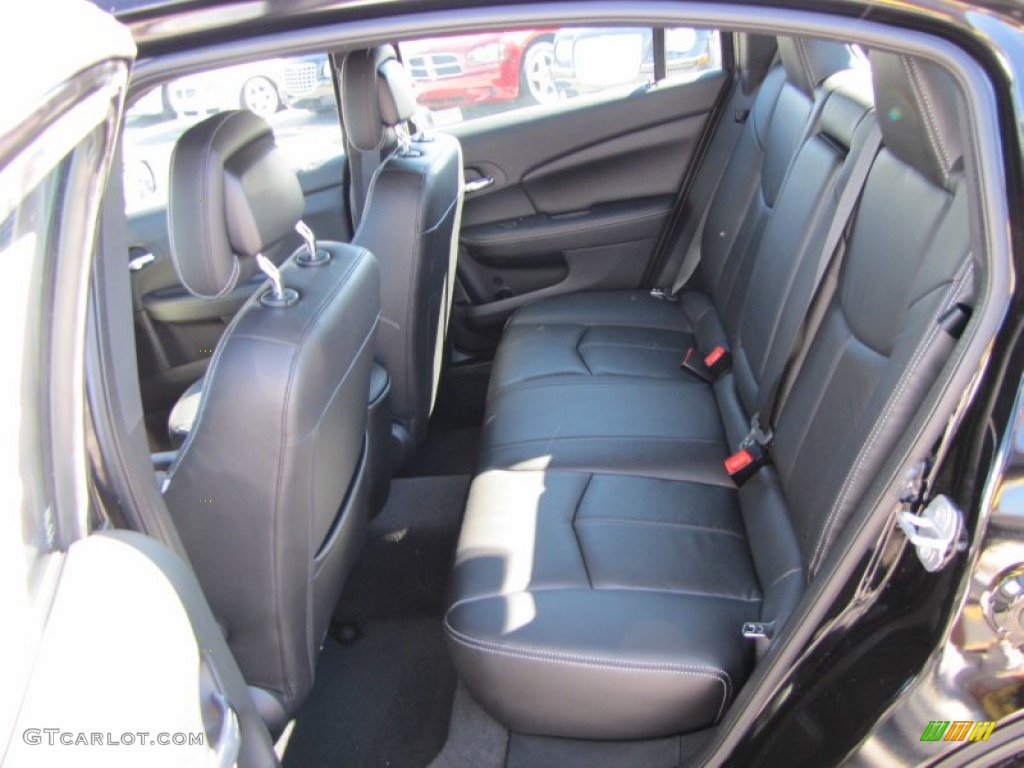 Black Interior 2012 Chrysler 200 Limited Sedan Photo #56657928