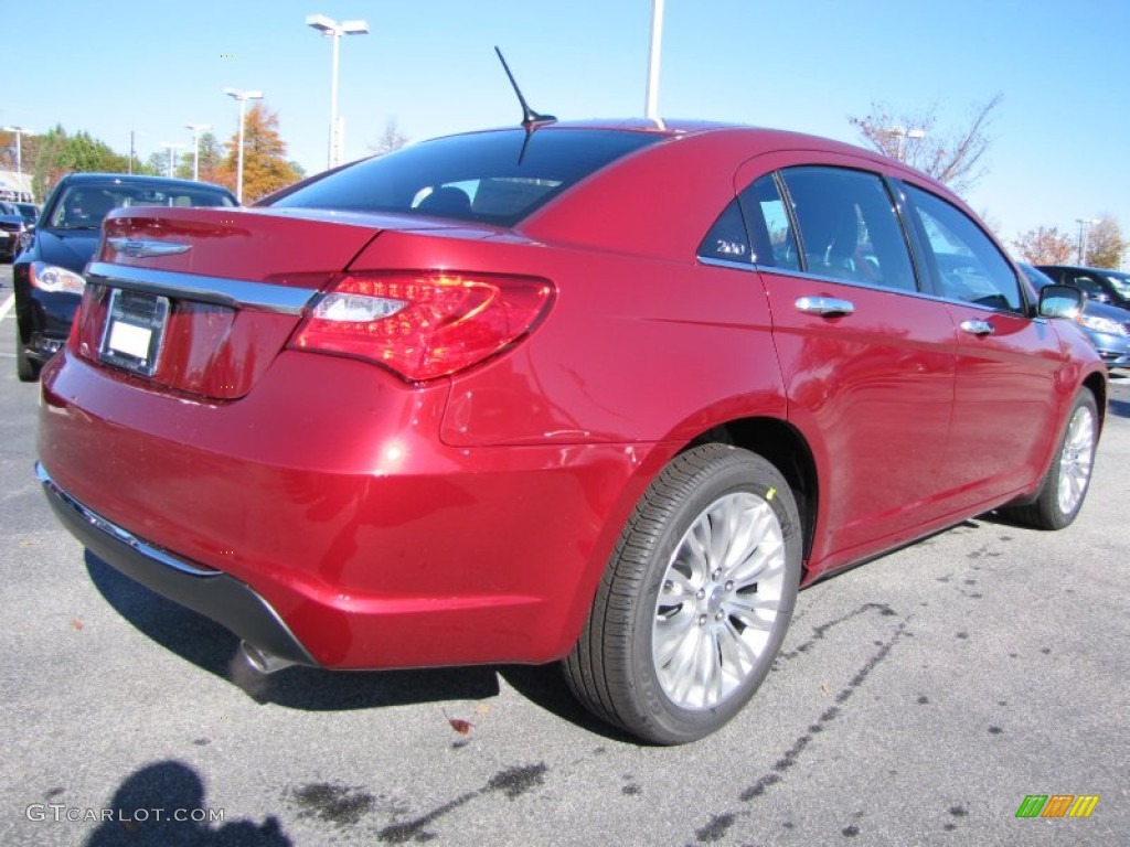Deep Cherry Red Crystal Pearl Coat 2012 Chrysler 200 Limited Sedan Exterior Photo #56658111