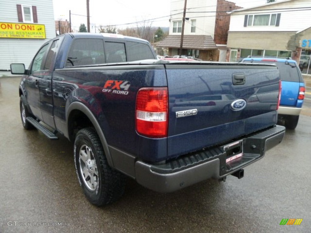 2005 F150 FX4 SuperCab 4x4 - True Blue Metallic / Medium Flint/Dark Flint Grey photo #2