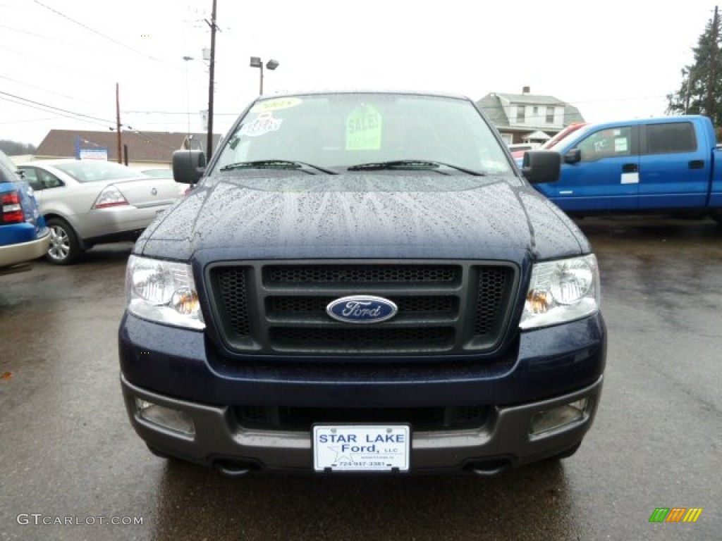 2005 F150 FX4 SuperCab 4x4 - True Blue Metallic / Medium Flint/Dark Flint Grey photo #6