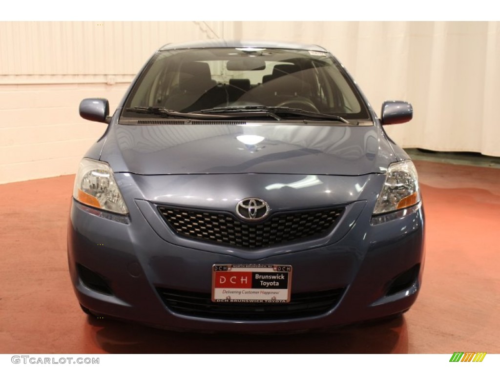 2010 Yaris Sedan - Pacific Blue Metallic / Dark Charcoal photo #2