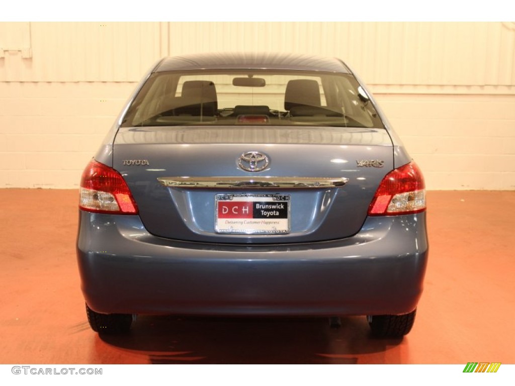 2010 Yaris Sedan - Pacific Blue Metallic / Dark Charcoal photo #6