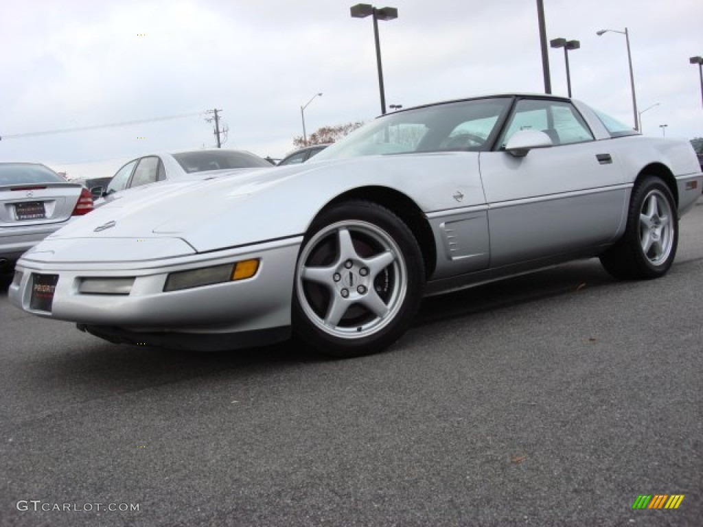 Sebring Silver Metallic 1996 Chevrolet Corvette Collector Edition Coupe Exterior Photo #56660814