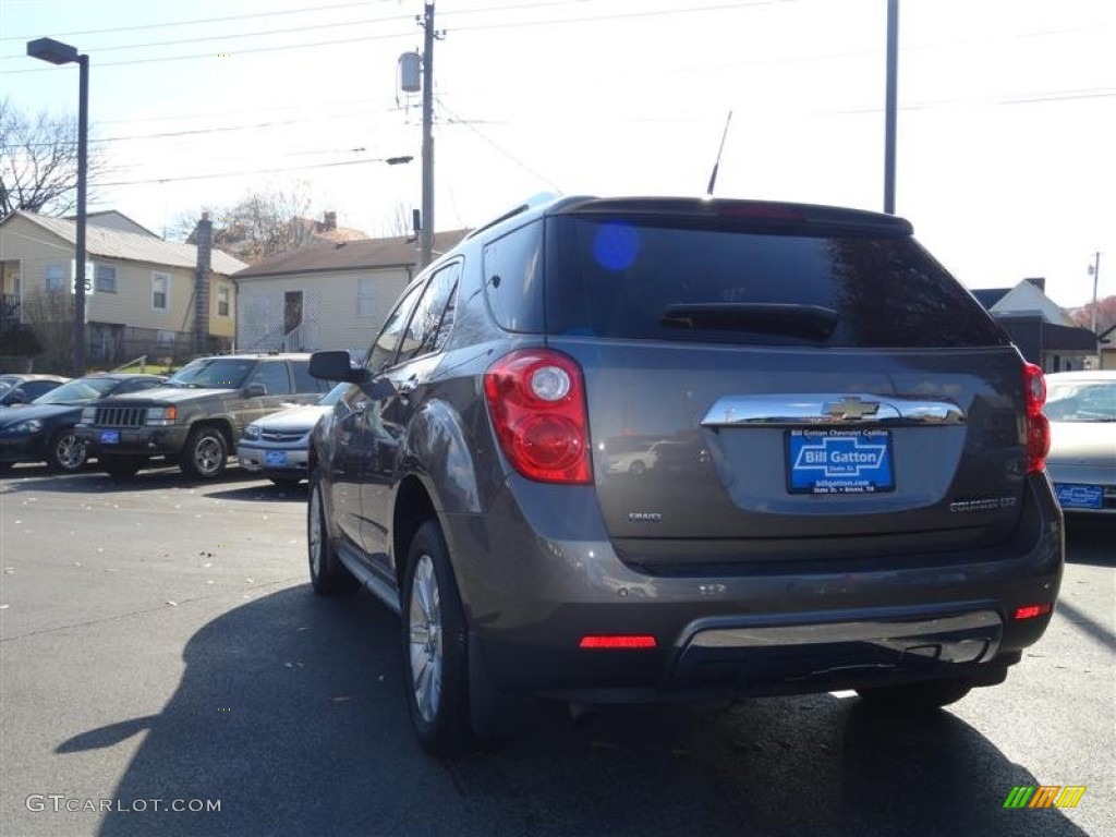 2010 Equinox LTZ AWD - Mocha Steel Metallic / Jet Black/Brownstone photo #3