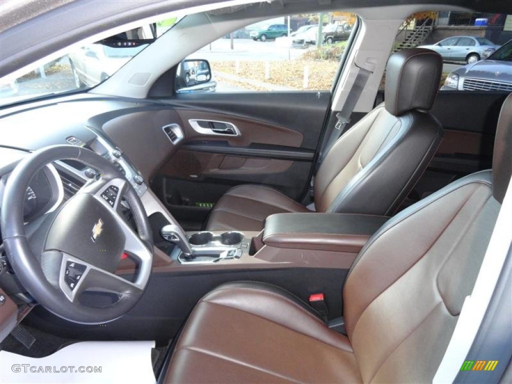 Jet Black/Brownstone Interior 2010 Chevrolet Equinox LTZ AWD Photo #56661375