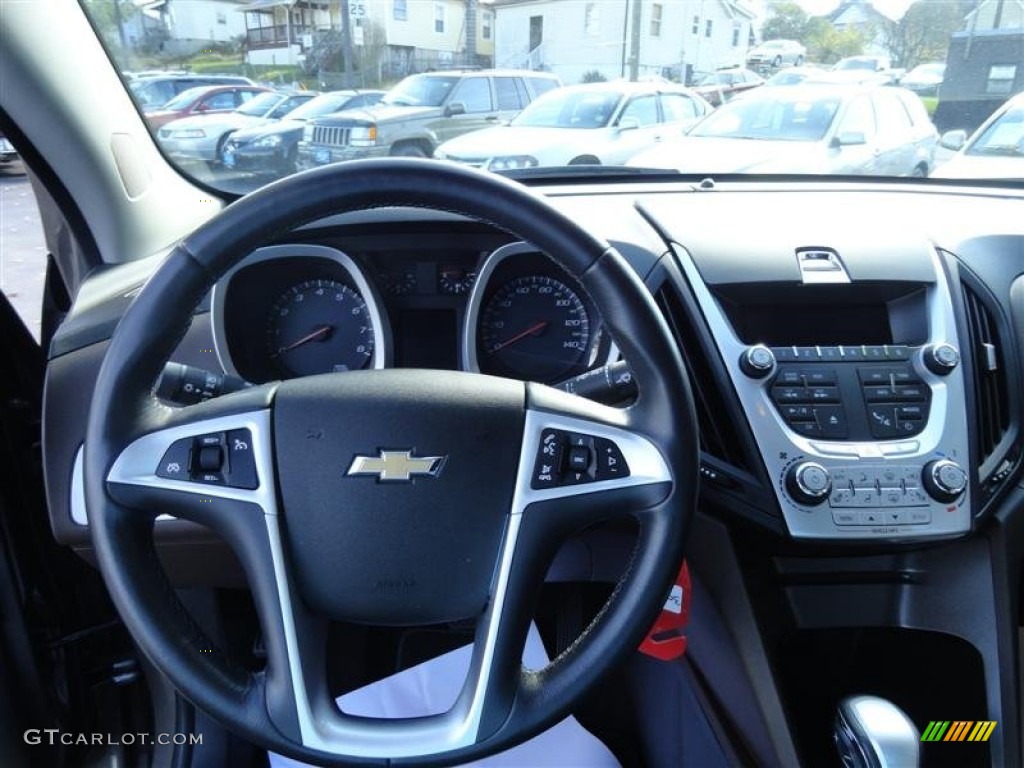 2010 Equinox LTZ AWD - Mocha Steel Metallic / Jet Black/Brownstone photo #7