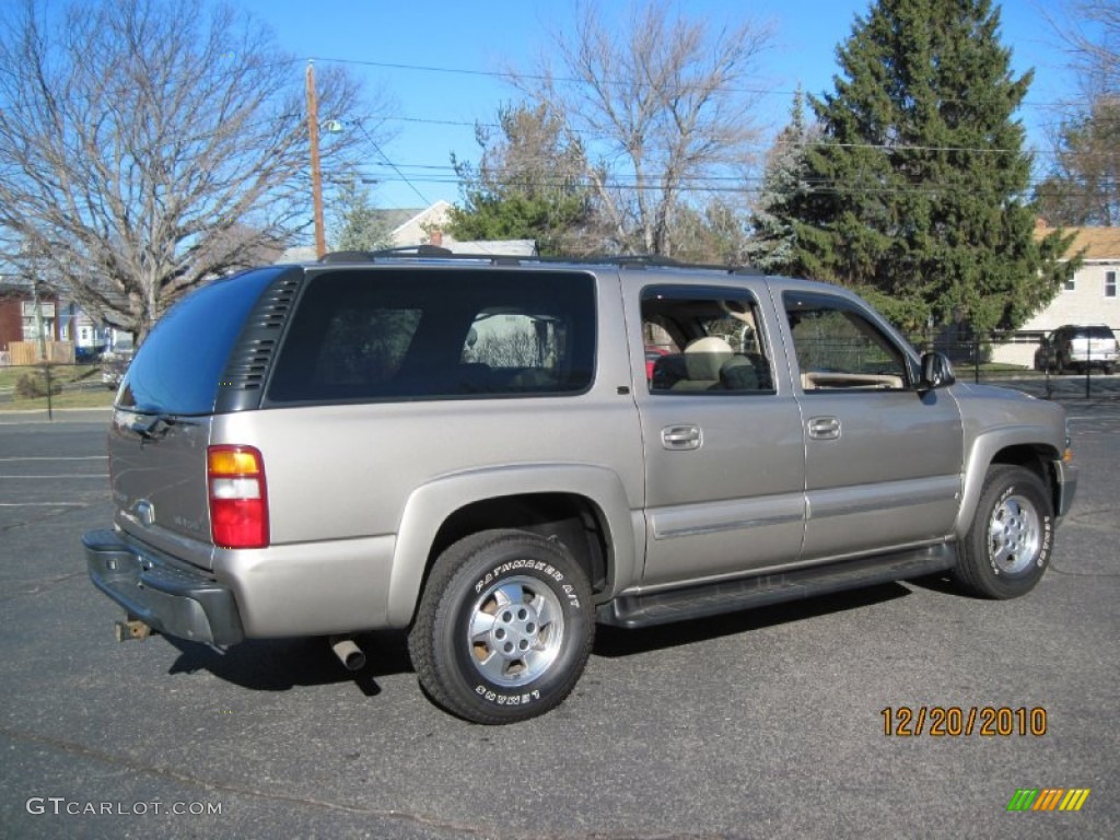 2003 Suburban 1500 LT 4x4 - Light Pewter Metallic / Tan/Neutral photo #8