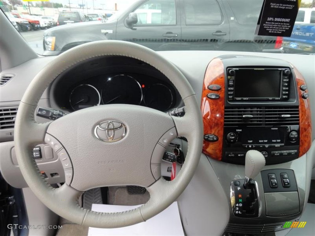 2010 Toyota Sienna XLE Stone Steering Wheel Photo #56661885