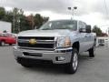 2012 Silver Ice Metallic Chevrolet Silverado 2500HD LT Crew Cab 4x4  photo #2