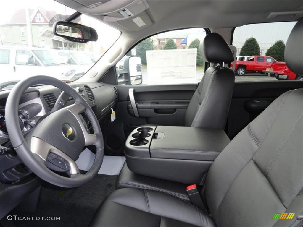 Ebony Interior 2012 Chevrolet Silverado 2500HD LT Crew Cab 4x4 Photo #56662512