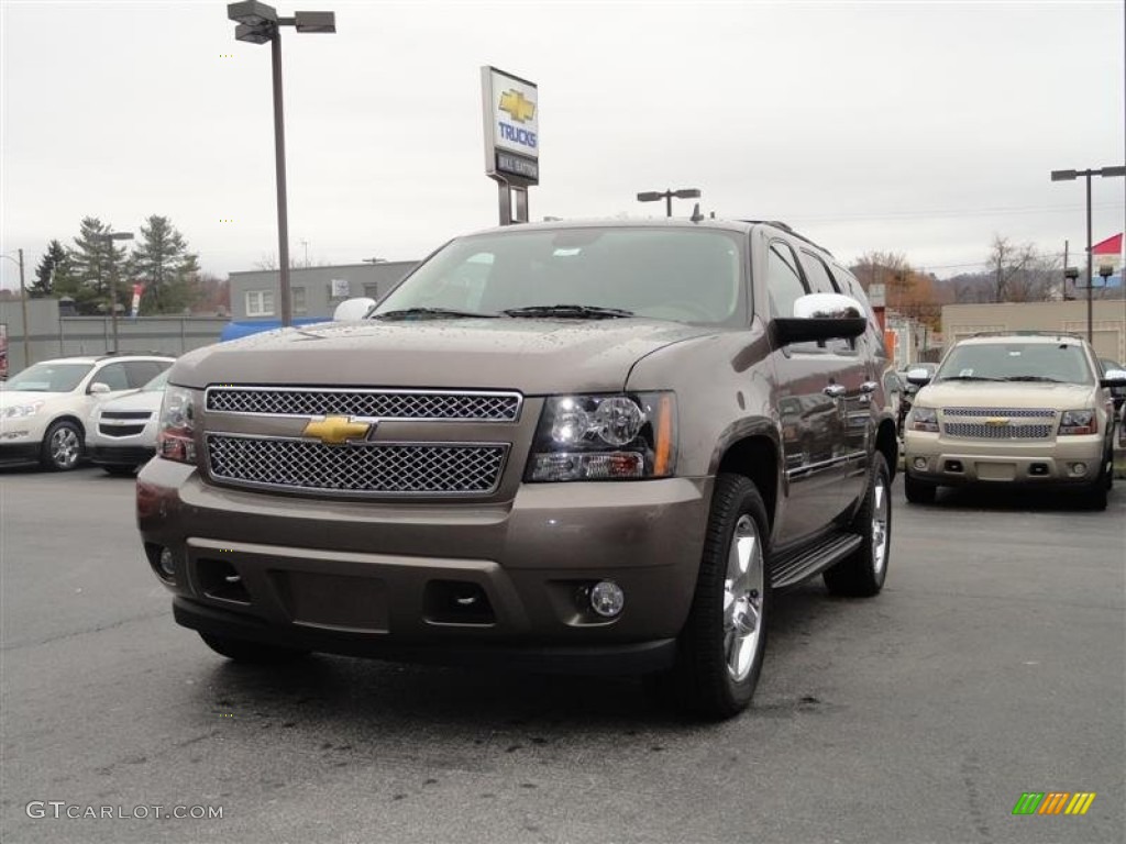 2011 Tahoe LTZ 4x4 - Mocha Steel Metallic / Light Cashmere/Dark Cashmere photo #2