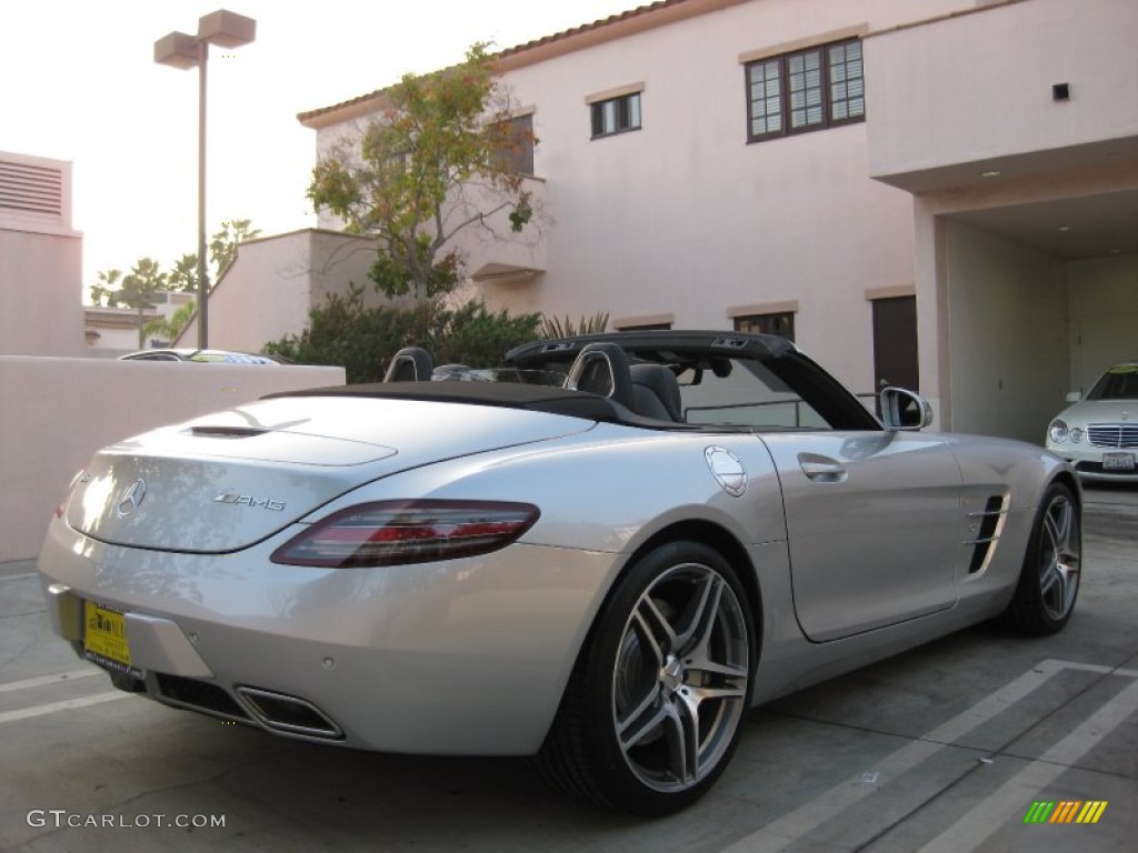2012 SLS AMG Roadster - Iridium Silver Metallic / designo Black photo #2