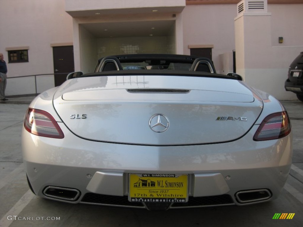 2012 SLS AMG Roadster - Iridium Silver Metallic / designo Black photo #3