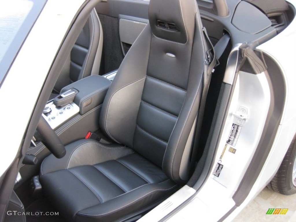 designo Black Interior 2012 Mercedes-Benz SLS AMG Roadster Photo #56663484