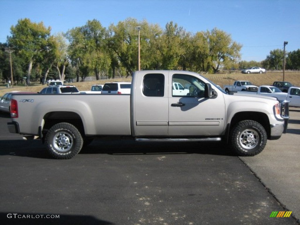 2009 Sierra 2500HD SLE Extended Cab 4x4 - Silver Birch Metallic / Ebony photo #3